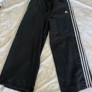 Adidas Women wide leg  Three-Stripe Track Pants